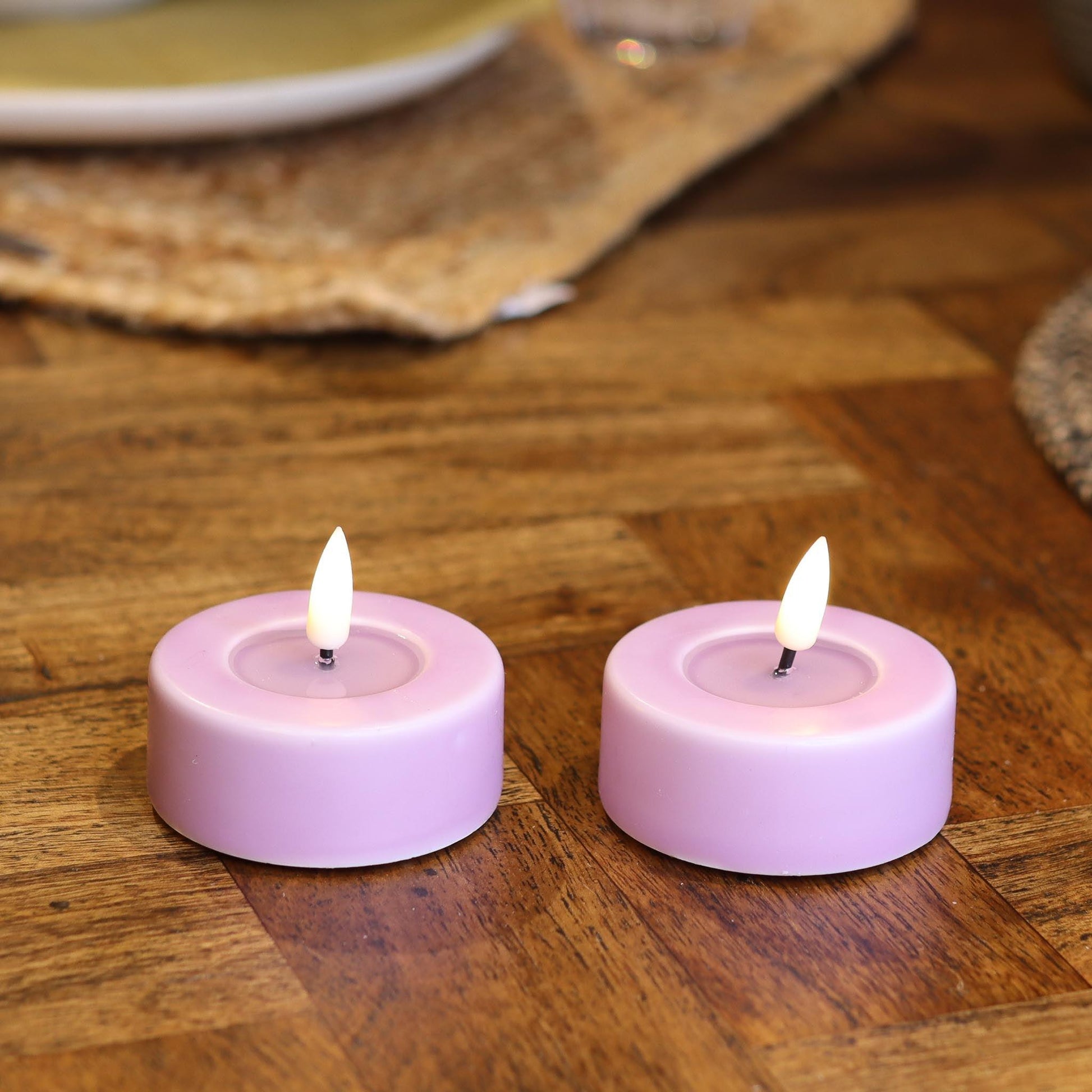 LED Teelichter 2 Stück (große) - Echtwachs - Realistische 3D Flamme - LED Teelichter 2 Stück (große) - Echtwachs - Realistische 3D Flamme - undefined - nordicflame.de Nordicflame-de