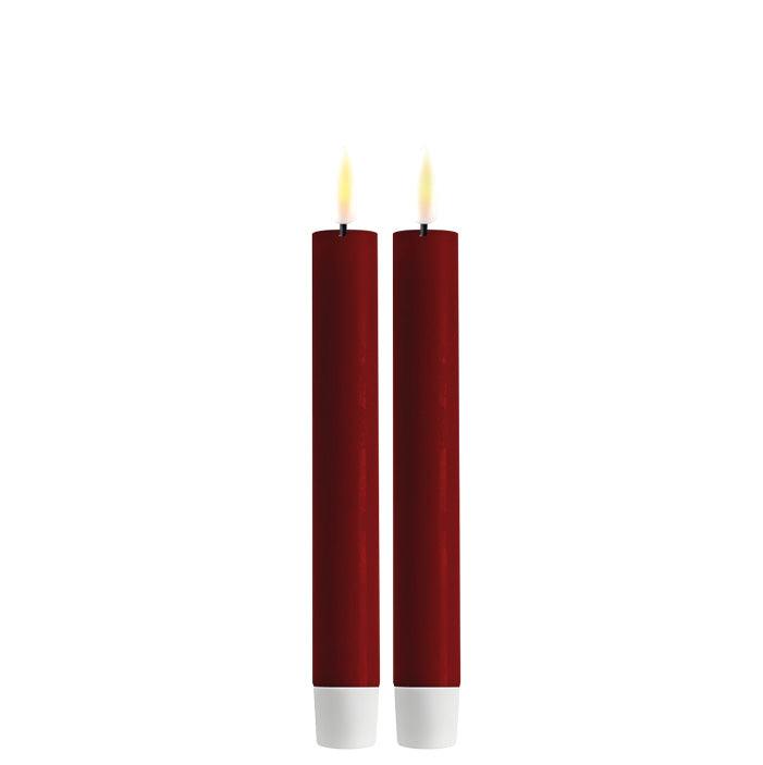 LED Stabkerzen 2 stück D2,2 x 15 cm - Tafelkerzen 3D Flamme – Jetzt entdecken | Schnelle Lieferung & sichere Zahlung