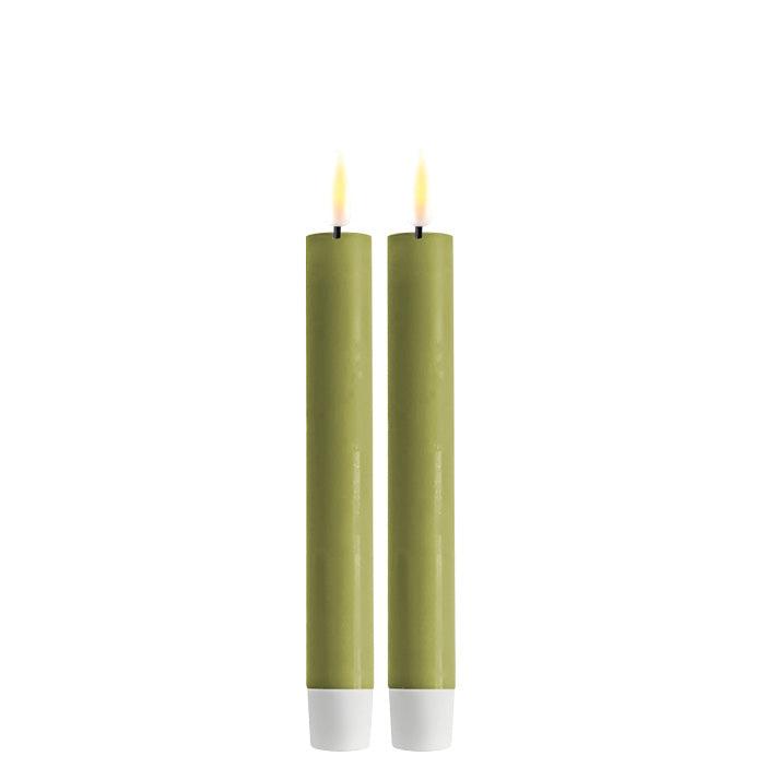 LED Stabkerzen 2 stück D2,2 x 15 cm - Tafelkerzen 3D Flamme – Jetzt entdecken | Schnelle Lieferung & sichere Zahlung