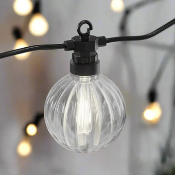 Exklusive gestreifte Lichterkette Ø8 STARTERSET