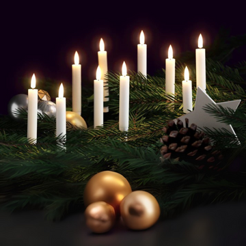 LED-kerstboomkaarsen - 6 stuks