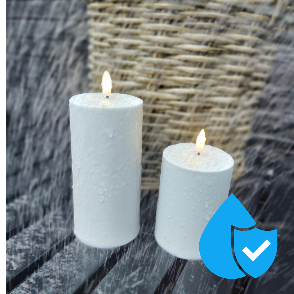 Outdoor LED-Kerzen 3er-Pack in Weiß für den Außenbereich - inkl Fernbedienung – Jetzt entdecken | Schnelle Lieferung & sichere Zahlung