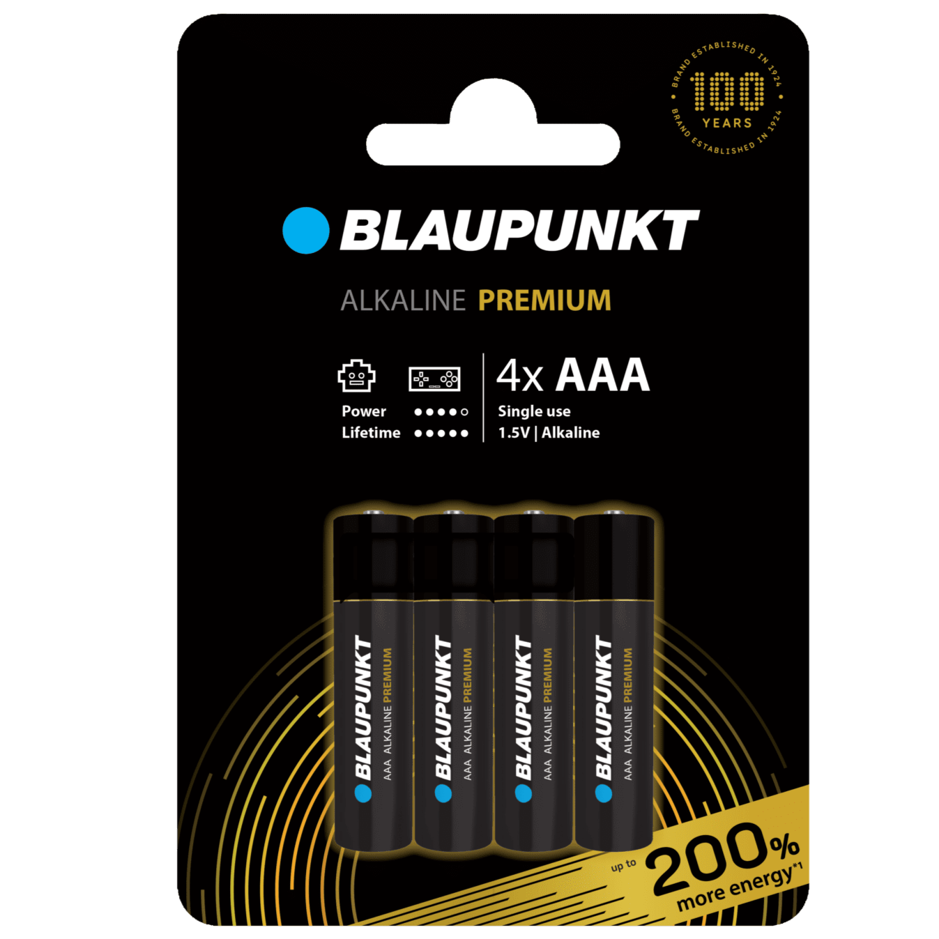 4 x AAA Batterier - Blaupunkt Alkaline Premium