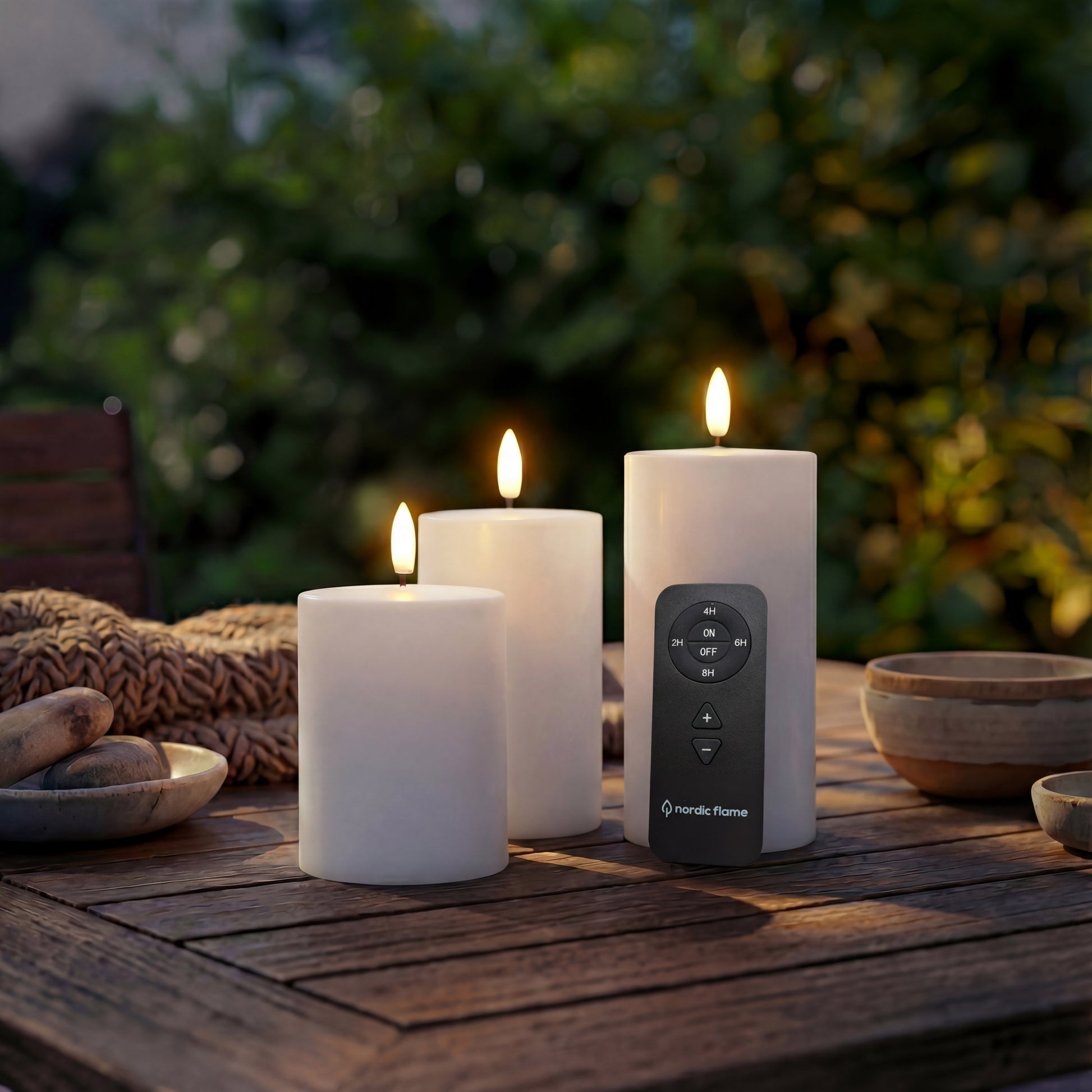 Outdoor LED Kerzenset