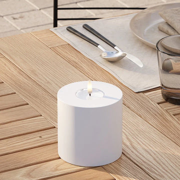 Buiten LED-kaars D10 x 10 cm – Deluxe 3D-vlam flikkerend