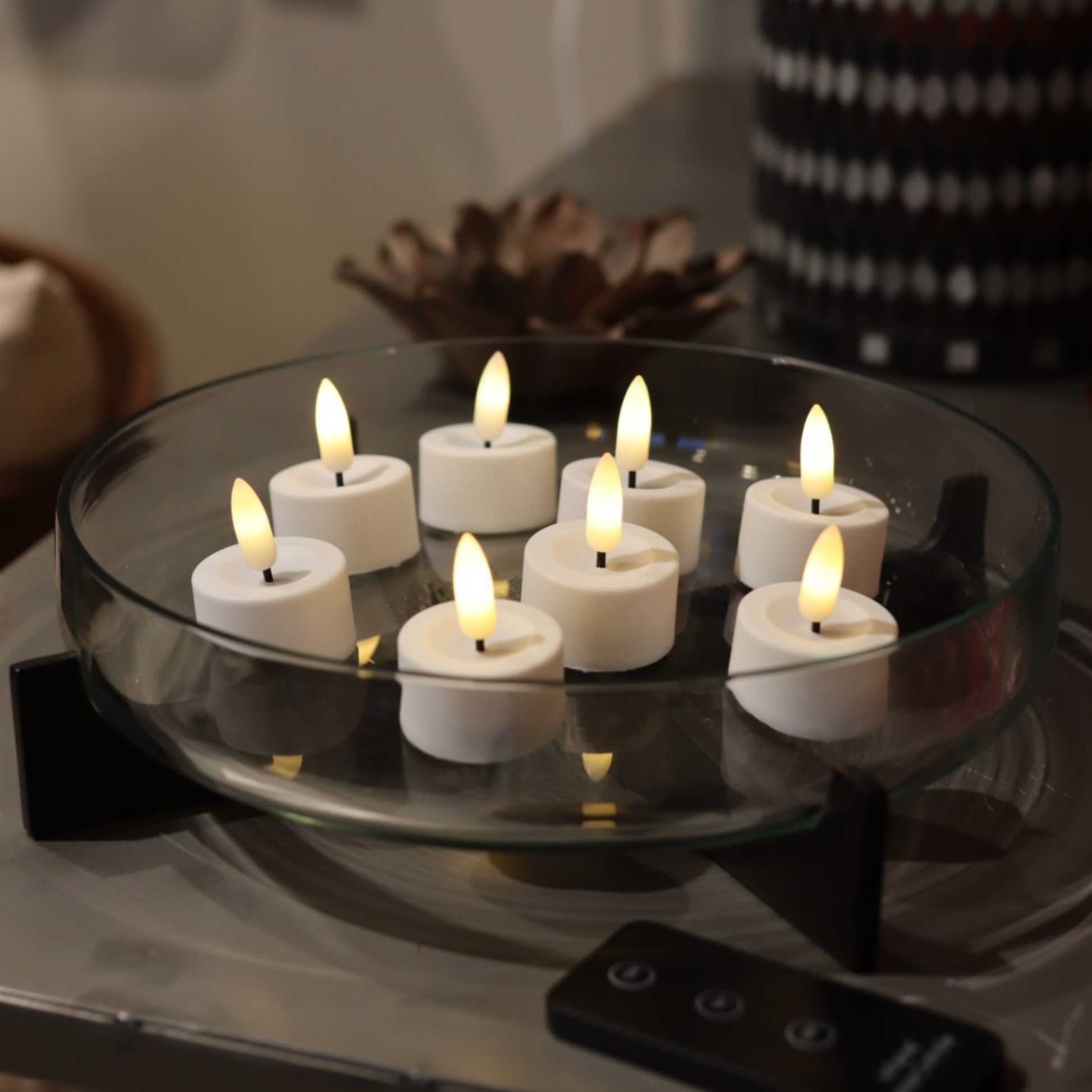 Teelichter 8er-Pack mit Batterien und Fernbedienung - Nordicflame-de