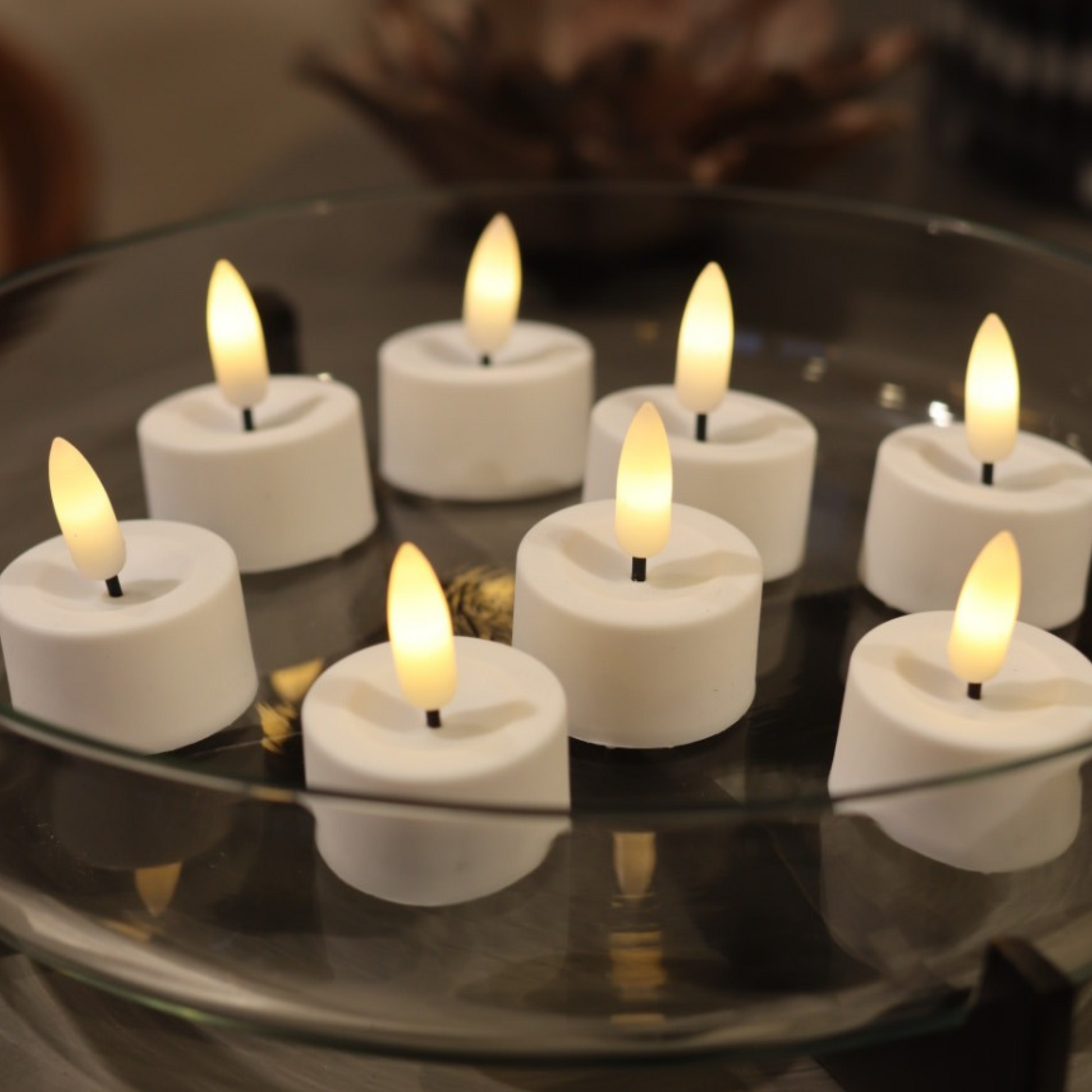 Teelichter 8er-Pack mit Batterien und Fernbedienung - Nordicflame-de