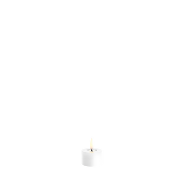 Uyuni LED-theelicht, Nordic White, Effen, Ø5 x H2,8 cm