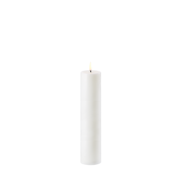 Uyuni LED-stompkaars, Nordic White, Effen, Ø4,8 x H22 cm