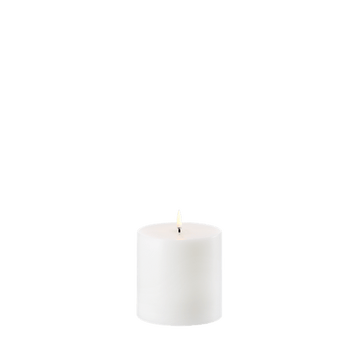 Uyuni LED-stompkaars, Nordic White, Effen, Ø10,1 x H10 cm