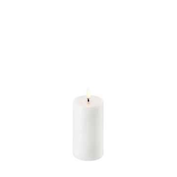 Uyuni LED-stompkaars, Nordic White, Effen, Ø10,1 x H25 cm