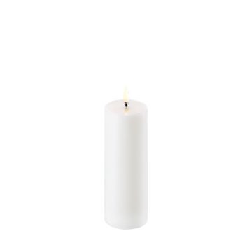 Uyuni LED-stompkaars, Nordic White, Effen, Ø5,8 x H15 cm