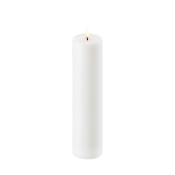 Uyuni LED-stompkaars, Nordic White, Effen, Ø5,8 x H22 cm