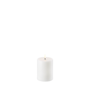 Uyuni LED-stompkaars, Nordic White, Effen, Ø7,8 x H10 cm