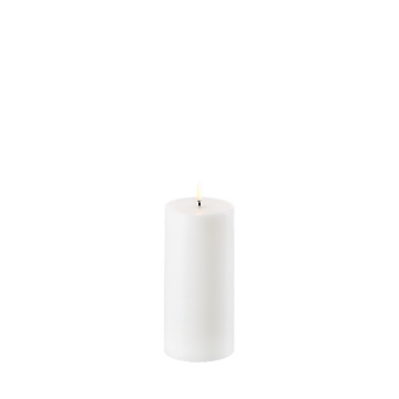Uyuni LED-stompkaars, Nordic White, Effen, Ø7,8 x H15 cm